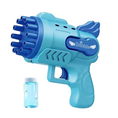 Best-Light version blue [12-hole airplane bubble gun] 1 bottle of ...