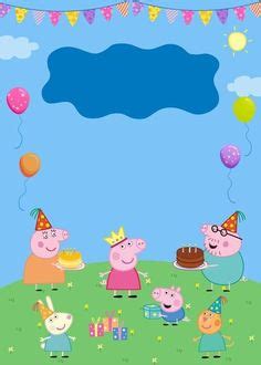 + 11 Convite De Aniversário Grátis Para Baixar Peppa Pig 565 | Peppa ...