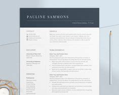 Professional Word Resume CV Template | Resume template professional, Cv ...