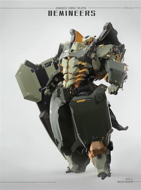 Demineers Mecha 防爆兵人形作战兵器, 鳕鱼 | Robot concept art, Armor concept, Mecha