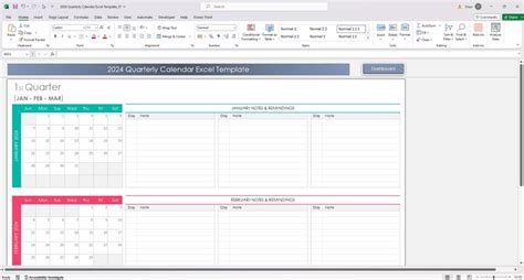 Quarterly Calendar 2025 Excel Template Q4 2025 Planner Excel ...