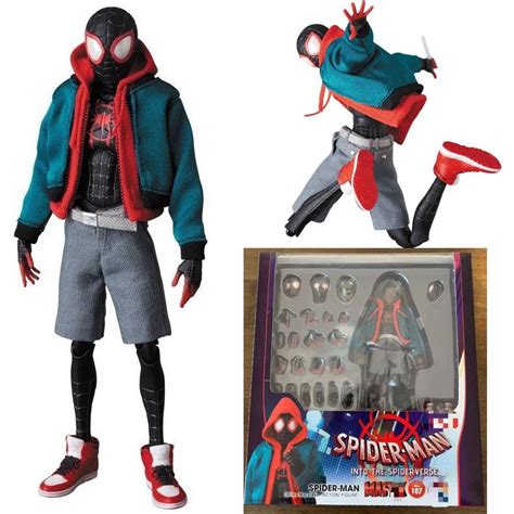 MAF107 Spider-Man Miles Morales Suit Spider-Verse Miles Poseable Figure ...