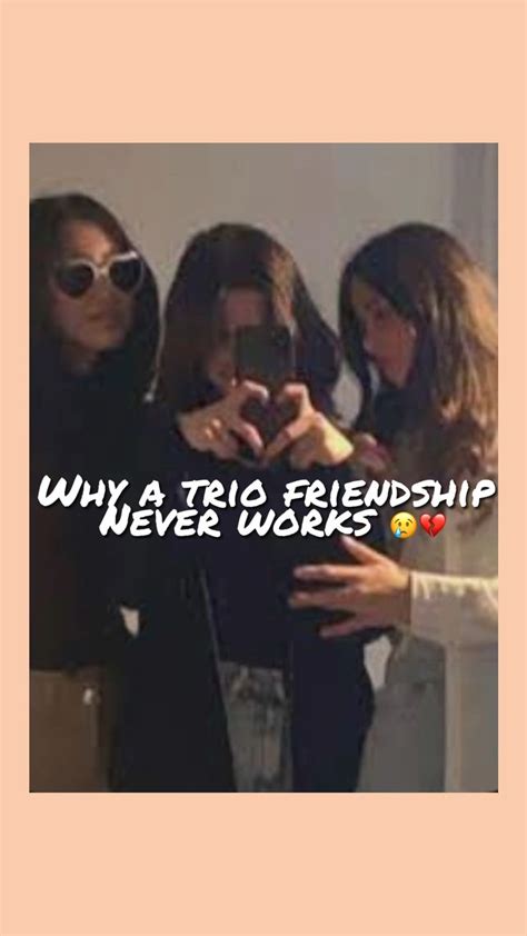 Why a trio friendship never works 😭 | Friendship breakup, Friendship ...