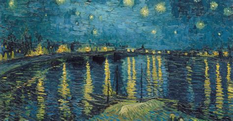 Van Gogh's Techniques in "Starry Night Over the Rhone