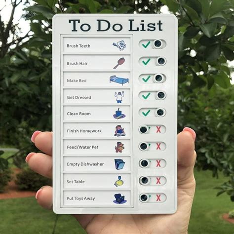 Chore Chart For Adults Boards To Do List RV Checklist Board Portable ...