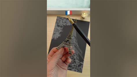 🇫🇷The Ultimate Eiffel Tower Night Reveal!🌃 #art #france #diy # ...