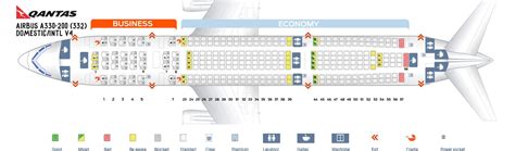 Seat Map and Seating Chart Airbus A330 200 Domestic International V4 ...