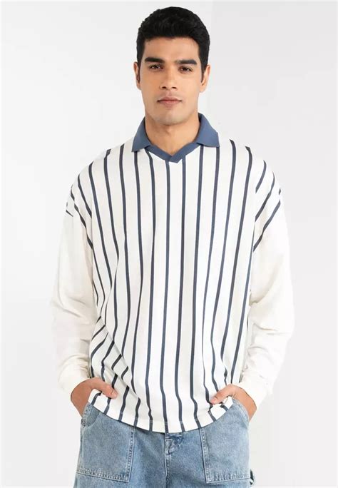 Buy ASOS Design Oversized Long Sleeves Polo Shirt 2024 Online | ZALORA ...