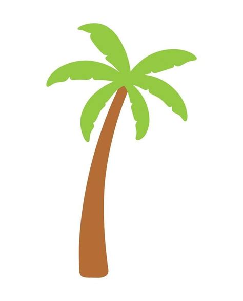 Palm and Coconut Tree Icon Doodle Vector Illustration for Summer ...