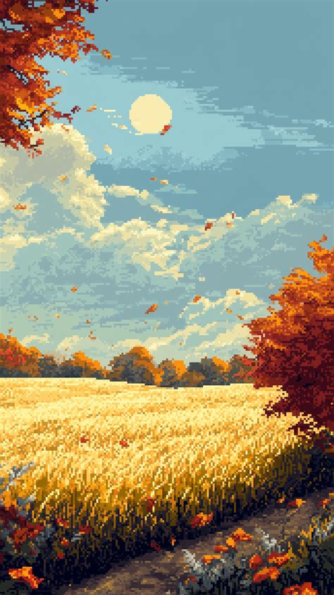 Pixel Art Fall Fields Wallpapers 3 in 2024 | Field wallpaper, Fall ...