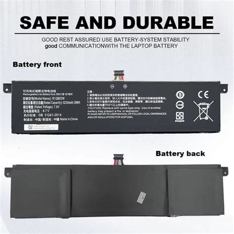 High Performance R13B02W/R13B01W Laptop Battery for Mi Notebook Air 13 ...