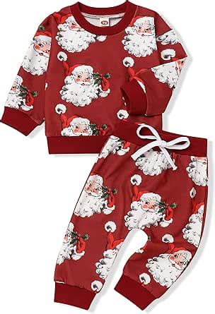 Amazon.com: Newborn Baby Boys Girls Matching Outfits Christmas Clothes ...