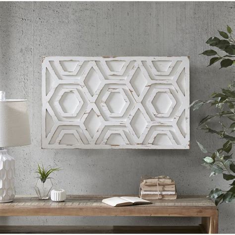 Large White Wooden Wall Decor at Janice Heinz blog