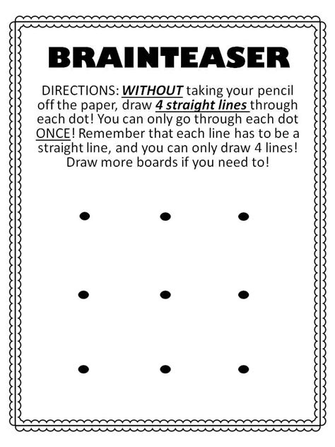 Brain Teasers For Kindergarten