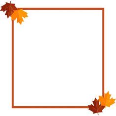 Fall Leaves Border Paper Printable | Clip art borders, Borders for ...