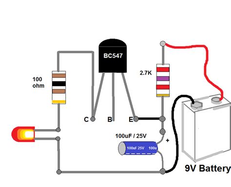 Simple Blinking Led Circuit