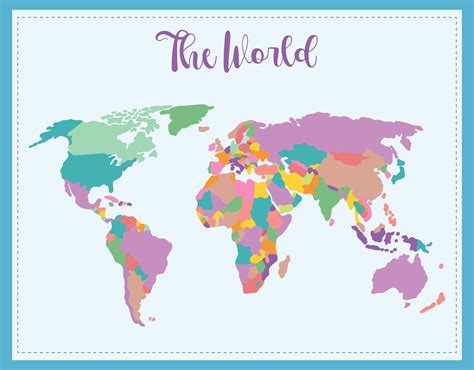 Printable World Map With Countries