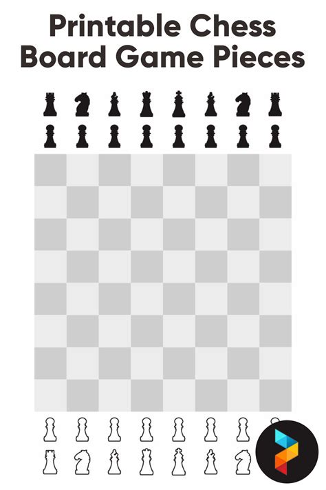 Printable Chess Board And Pieces