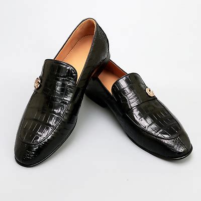 Handmade Slip-On Loafer Leather Shoes for Men Black Formal Luxury | eBay