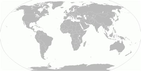 Blank World Map Printable