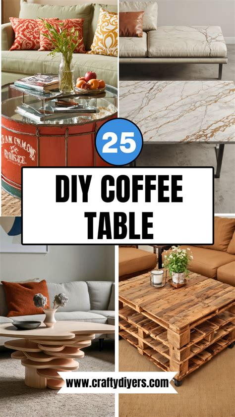 25 DIY Coffee Table [Make Within Minutes]