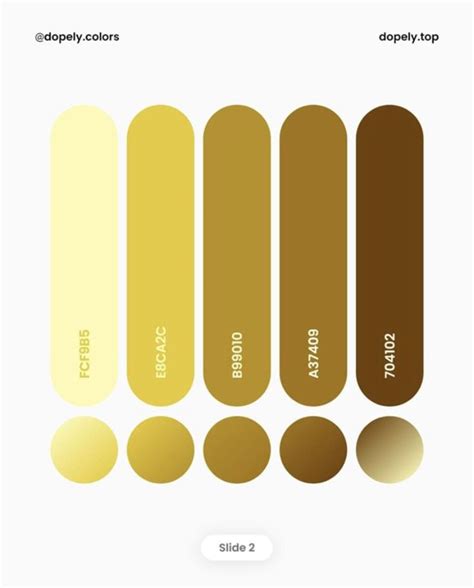 Gold colour scheme 1 | Gold color palettes, Gold color hex, Hex color palette