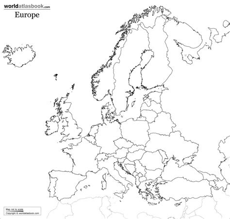 Map Europe Printable