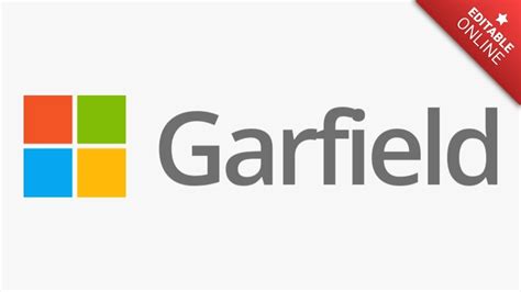 Garfield | Microsoft Logo | Text Effect Generator