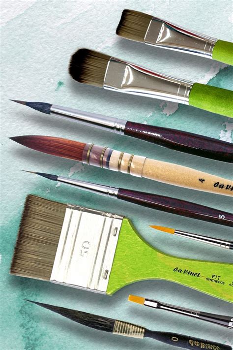 Discover Da Vinci Artists Brushes for Watercolor and Acrylic Paint
