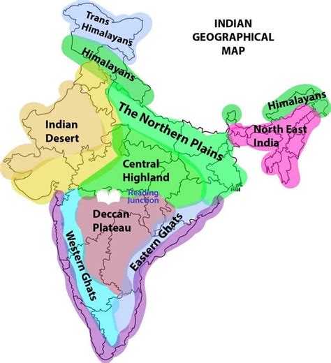 Map Of Indian Regions