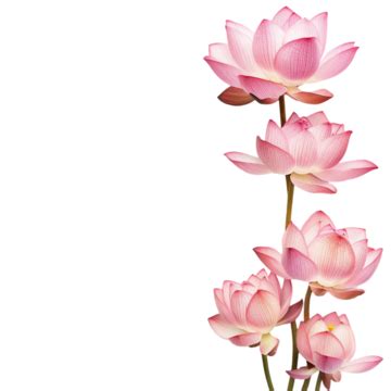 Graceful Beauty Exquisite Pink Lotus Flowers In Full Bloom, Pink Lotus ...