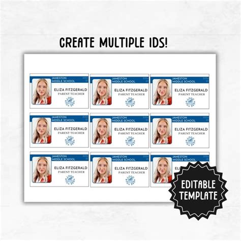 Free printable custom id cards, Download Free printable custom id cards ...