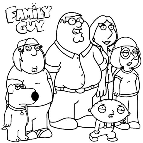 Family Guy Coloring Pages Printable for Free Download