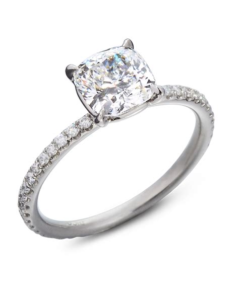 Cushion Cut Diamond Solitaire Engagement Ring - Turgeon Raine