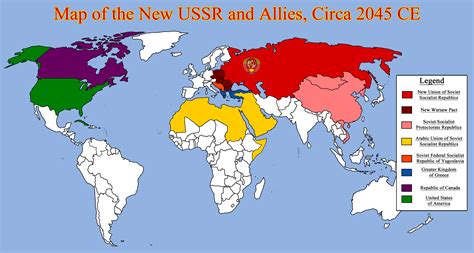 Ussr Map Cold War