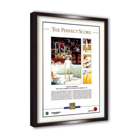 Nadia Comaneci ' The Perfect Score' signed print - Pro Sports Memorabilia