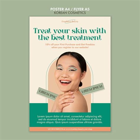 Korean Cosmetics Poster Template - Free PSD Download - HD Stock Images