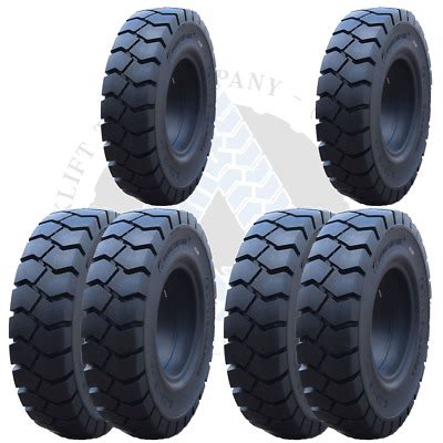 8.25X15 6.5" 8.25X15 FORKLIFT SOLID TIRES 8.25-15 825X15 82515 ...