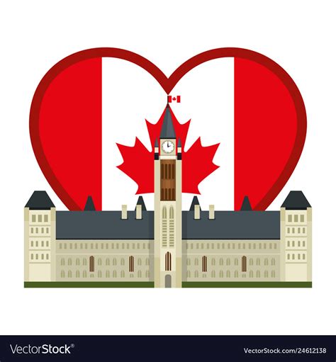 Canadian Parliament Flag