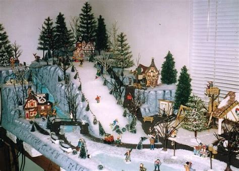 Styrofoam Christmas Village Display Platforms | Kerst dorpen, Buiten ...