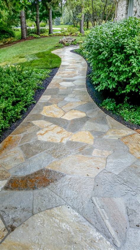 Natural Stone Walkway - Traditional - Landscape - by Stone Worthy | Houzz