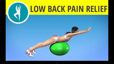 Fitness Ball Exercises For Back Pain - Exercise Poster