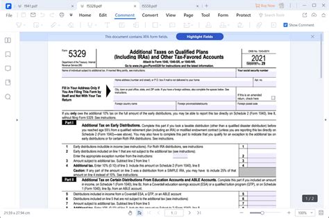 How to Fill in IRS Form 5329