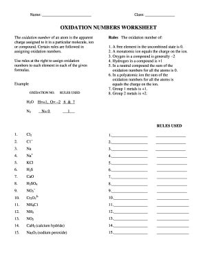 Charting Oxidation Number Worksheet Answer Key - Worksheets Joy