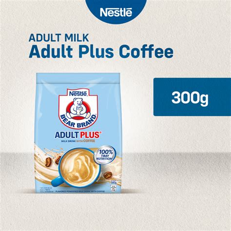 Bear Brand Adult Plus Milk Powder with Coffee 300g | Shopee Philippines