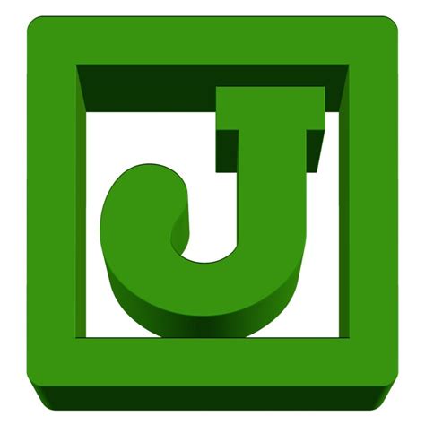 Clipart of green j letter free image download