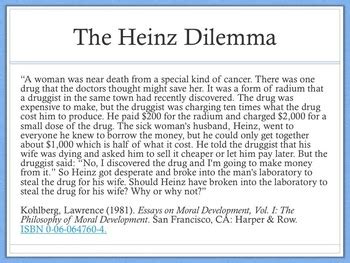 Lawrence Kohlberg Heinz Dilemma by History and Psychology Resources