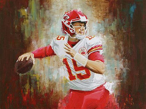 Kansas City Chiefs Wall Art - Painting - The QB by Gary Wilks in 2021 | Kansas city chiefs, Art ...