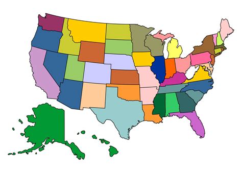 Political Map Of Usa Colored State Map Mappr - vrogue.co