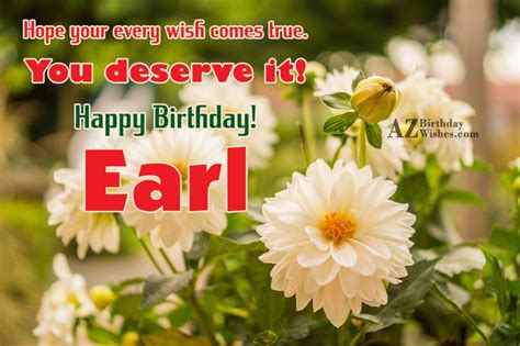 Happy Birthday Earl - AZBirthdayWishes.com